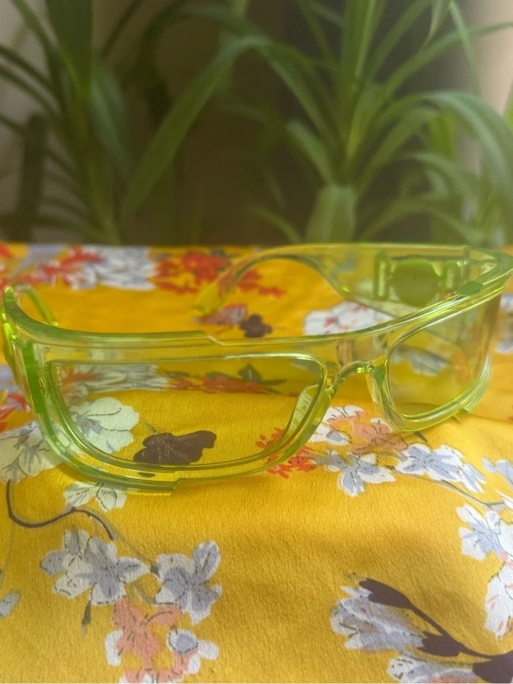 Versace Translucent Lime Green Sunglasses
